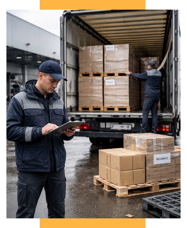 Доставка грузов из Беларуси от 15540 р. логистика СетСервис-Нжт