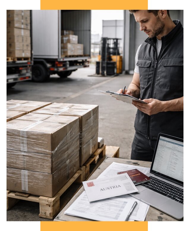Доставка в Австрию от 67340 р. Логистика и экспорт СетСервис-Нжт