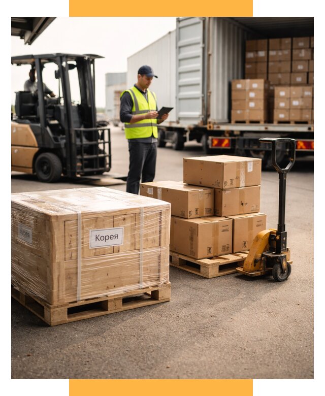Доставка грузов в Корею из России от 36260 р. | СетСервис-Нжт